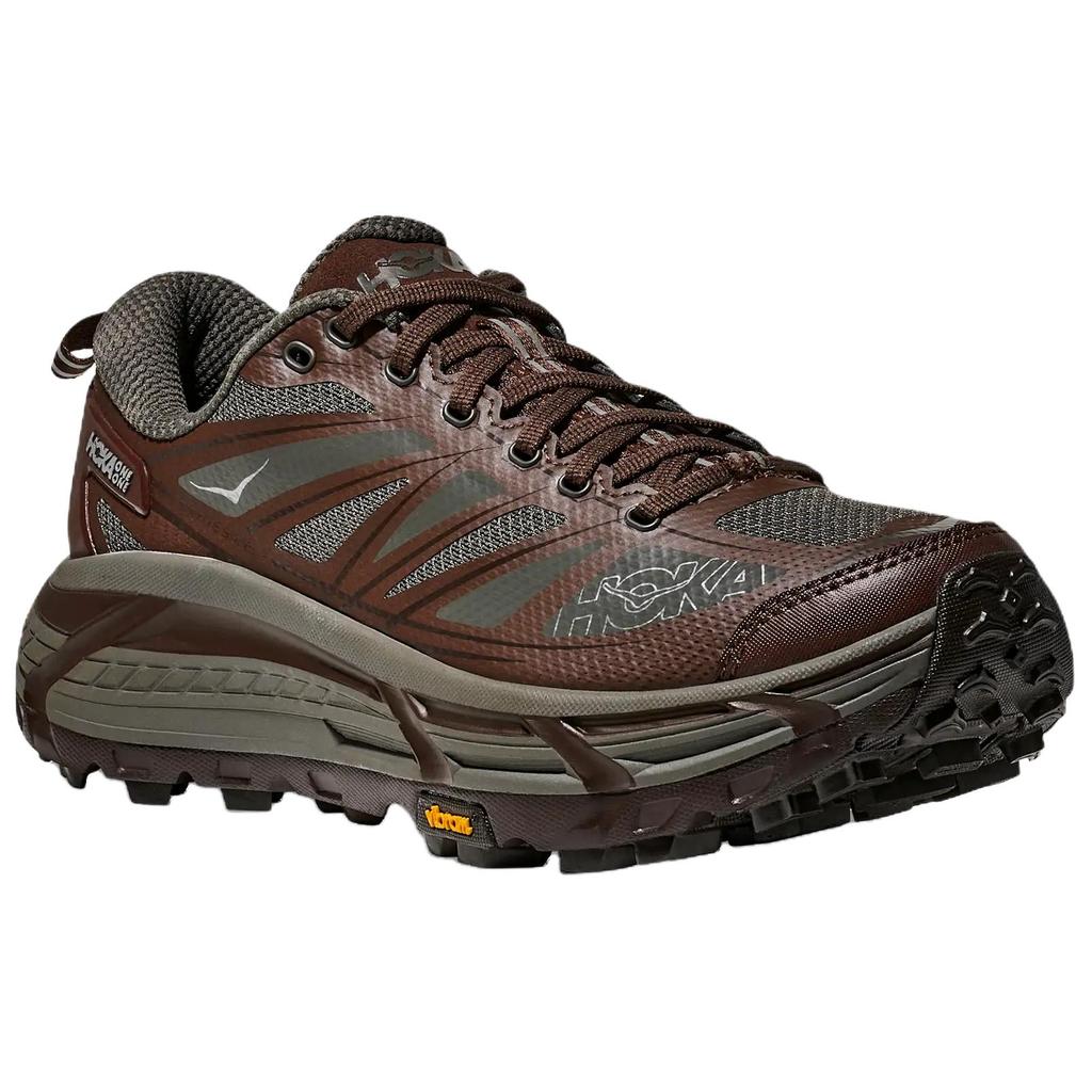 HOKA One One Mafate Speed 2 Comfortable Versatile Trail Running Shoes Men Sneaker Gray Brown 1126851-AYW