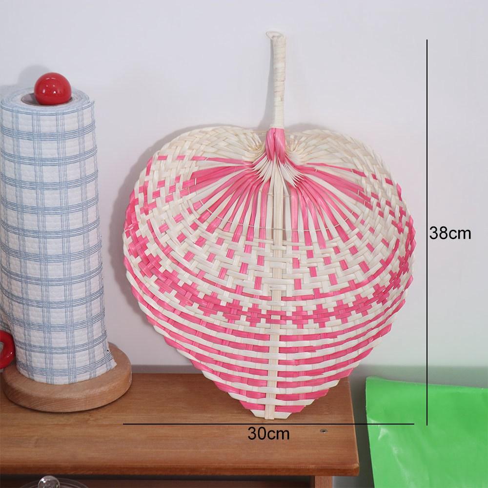 Bamboo Rattan Fan Handmade Hand Fan Home Decor Straw Woven Fans Wedding Party