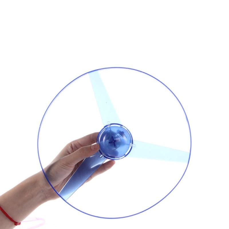 1 шт. забавный вращающийся флаер светящийся летающий НЛО светодиодный светильник с ручкой — фото 4