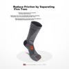 TFO DuPont Coolmax Outdoor Five-Toe Socks, Hiking Socks, Quick-Drying Functional Sports Socks 2202436, Men's Gray