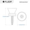 FLEOR 2pcs Guitar Metal Strap Lock Button End Pins Peg for Guitar Bass Ukulele