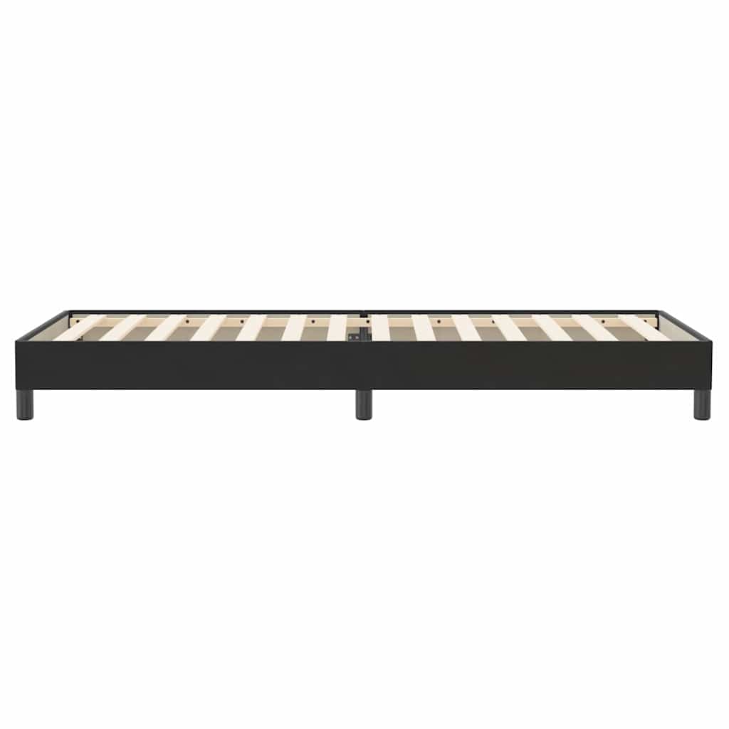 Łóżko Box Spring Bez Materaca Czarne 100X220 Cm Aksamit