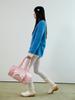 Nefnef Glossy Ribbon Duffle Bag_Pink