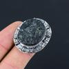 925er Sterlingsilber Schwarzer Turmal Rohstein Stapelbarer Ring Schmuck Größe 6.5