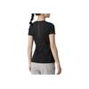 Under Armour Solid Slim Fit Crew Neck Running Sports Short Sleeve T-Shirt Women Tops Black 1375270-001