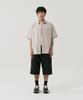 GNOK Cotton Oversized Short Sleeve Shirt [Beige]
