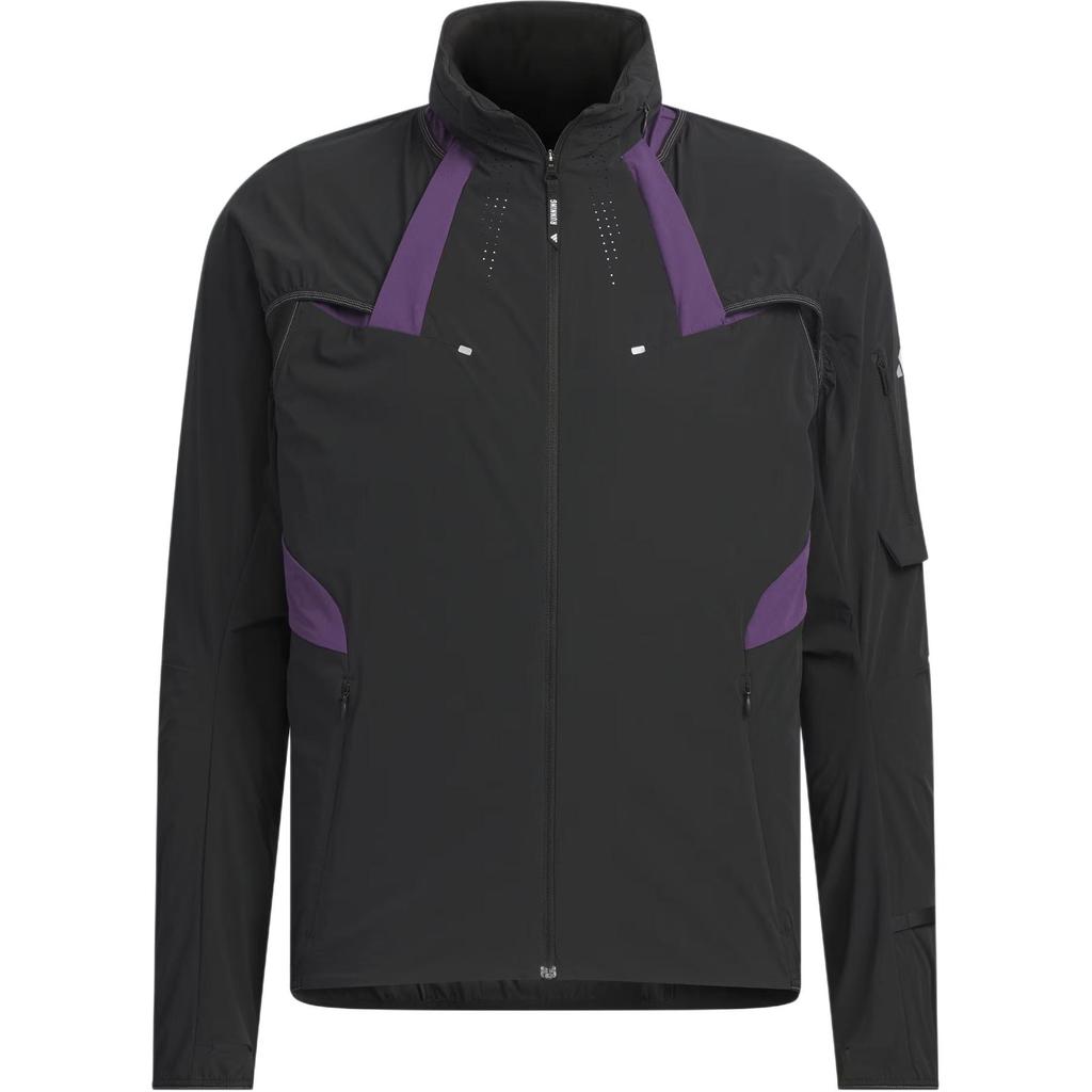 Adidas Breeze Run Reflective Print Removable Sleeve Running Jacket Men Jacket KF4924