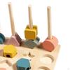 Beads Sequencing Toy Matching Shape Stacker Blocks Wooden Stacking Geometry