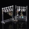 Jewelry Organizer Stand Acrylic Mini Coat Hanger Rack Earring Display Stand Jewelry Show Case Earring Hook for Girls