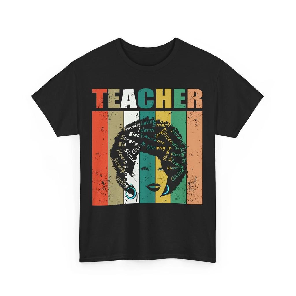 Black History Month Natural Hair Teacher Women Shirt