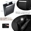 Car Trash Can with LED Magnetic Hook Seat Slim Storage Organizer with 24 Two 500g Weight PU Convenient Car Accessory Sensor, Light, & Mounting,