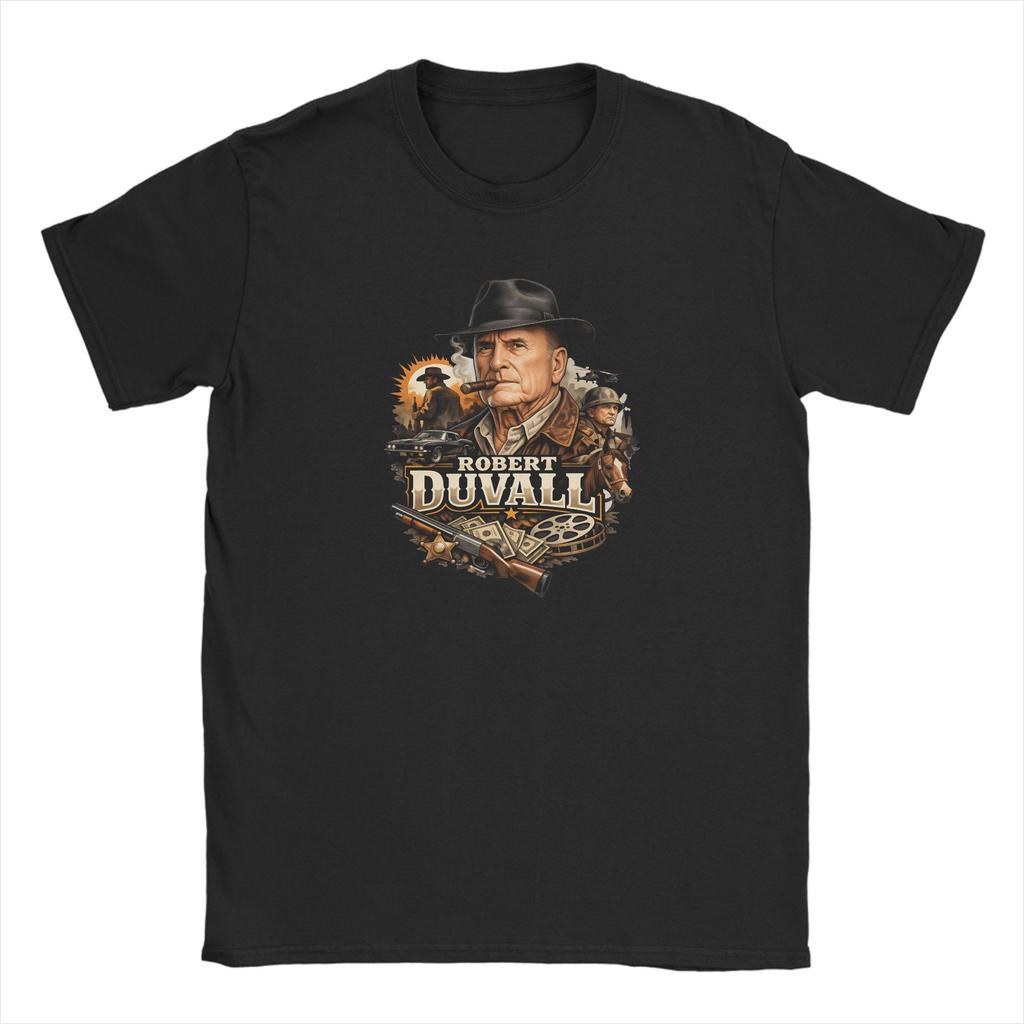 Robert Duvall TShirt Summer  Harajuku TShirts Mens  Cotton Breathable Oversized Clothing ShortSleeve Vintage Tops