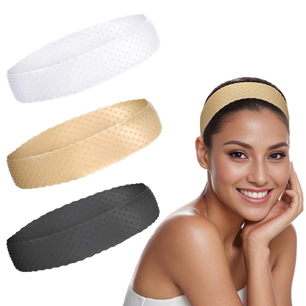 Silikonové pásky na paruky Protiskluzové Měkké Elastické Čelenky pro Bezpečné Upevnění Paruky a Sportovní Gym Fitness Čelenka pro Každodenní Použití