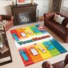 Tappeto Design Personalizzabile con Testo Numberblocks per Stanza del Dormitorio, Sale Giochi, Soggiorni, Balcone, Tappeto Antiscivolo, Ufficio, Arredamento Casa