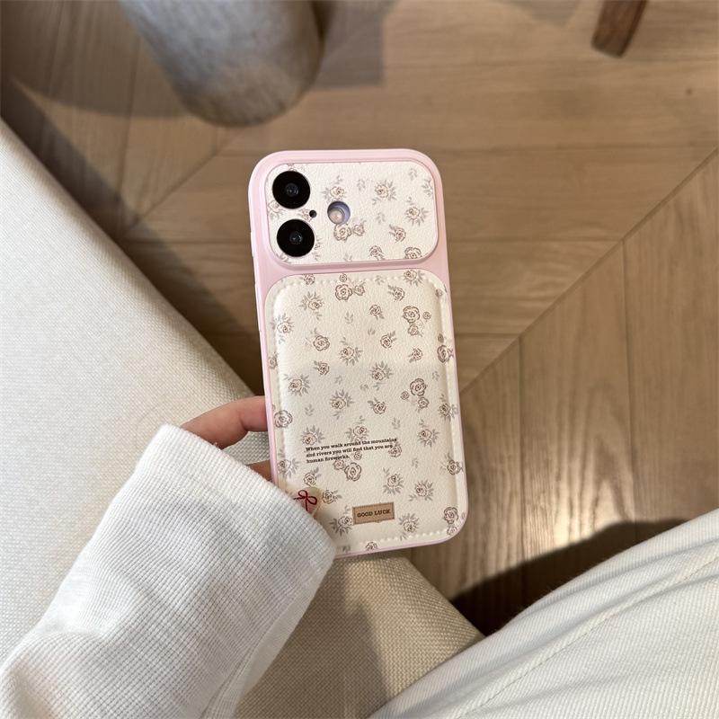 Luxury Leather 3D Floral Phone Case for iPhone 17/16 Pro Max/15/14 - High-End Feel iPhone 14 Pro