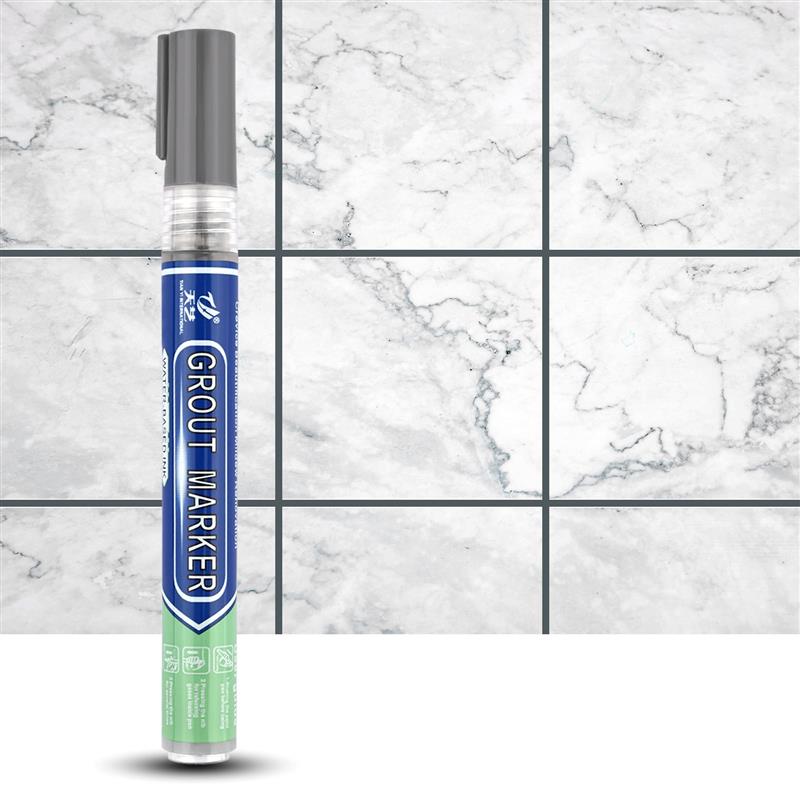 Tile Grout Pens White Waterproof Tile Marker Grout Pen Wall Seam Pen For Tiles Floor Bathroom Decontamination Seam Repair Tools
