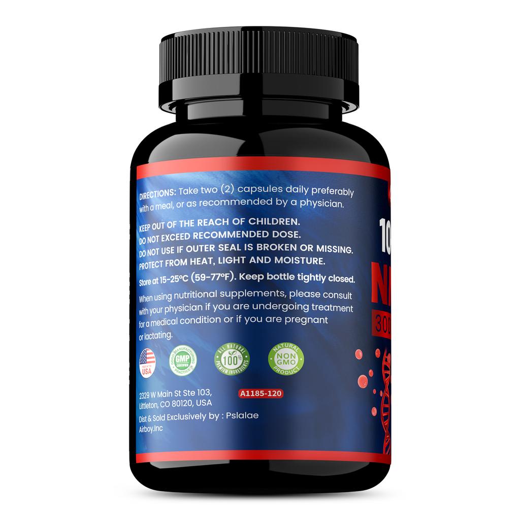 Pslaloe Complex Vitality Capsules, containing NAD+ precursor + Haematococcus pluvialis + Resveratrol, supports daily life.