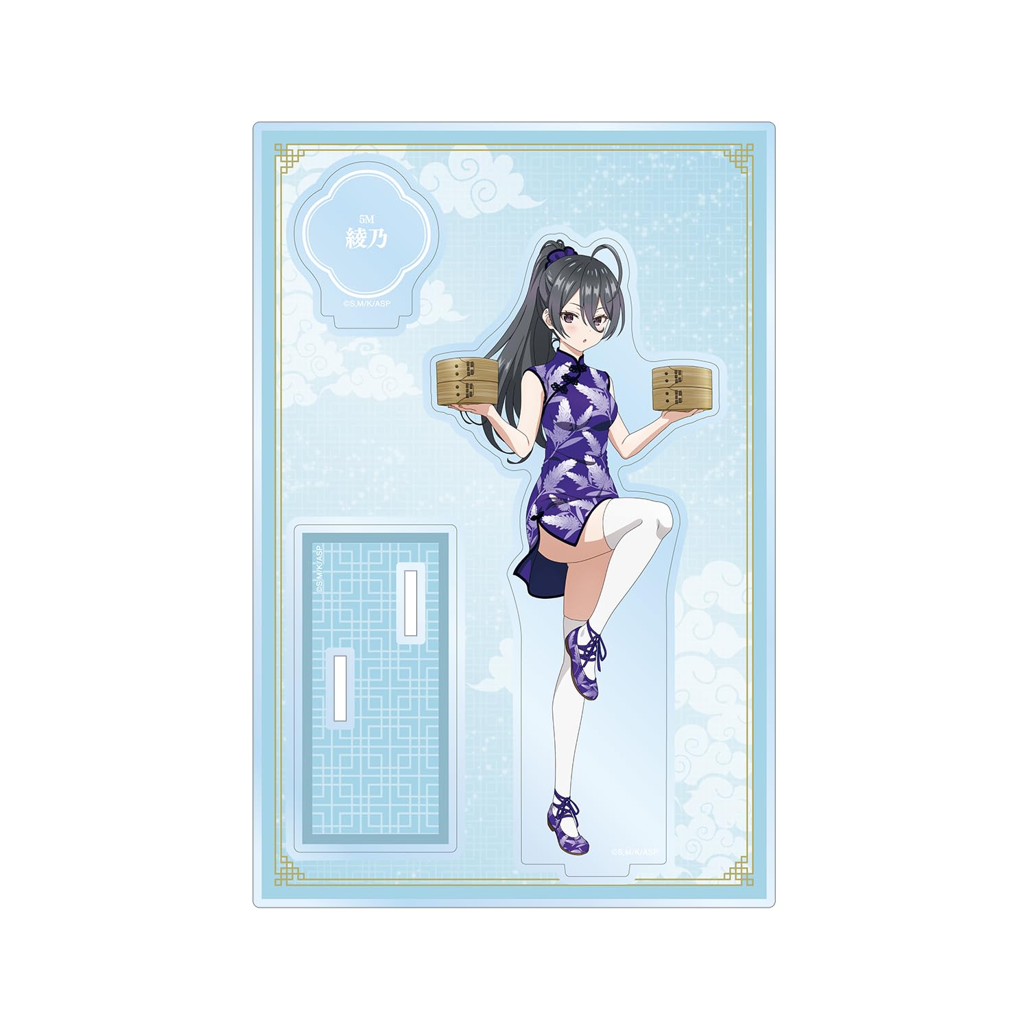 

Аниме по телевизору иногда шепчет в версии Аяно в китайском платье, нарисованной заново. Большой акриловый стенд с деталями «Моя соседка, Аря-сан, русская»