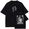 Demon Slayer Vintage Washed T-shirt  Summer Casual Outdoor Daily Outfit  Men's Harajuku Style T-shirt