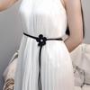 Damen Geflochtener Taillengürtel Einfarbig Taillenband Verstellbare Länge Teenager Mädchen Mantel Kleid Hemd Selbstbinde-Taillengürtel