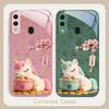The auspicious unicorn For Samsung A20 30 22 23 24 25 26 31 32 A33 34 35 42 50 51 52 53 54 55 56 70 71 72 73 glass phone case