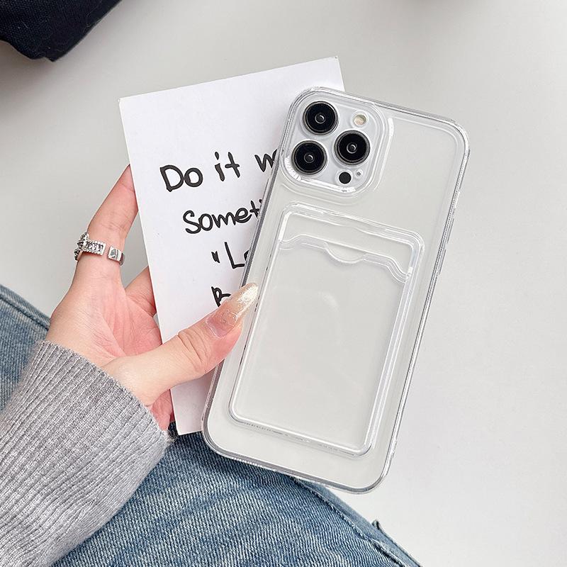 

Card Transparent Case Suitable for Apple 15 Protective Case 14PROMAX Full-inclusive Tpu16 Anti Fall IPhone X Phone Case iPhone16PROMAX