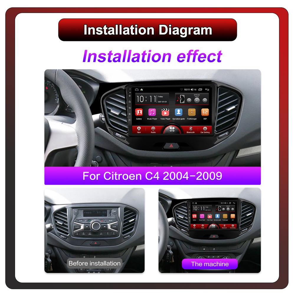 2Din Android Car-Play Car Radio,Lada Vesta 2015-2022,Multimedia Player Head Unit Stereo GPS Navigation BT WIFI,1+16GB