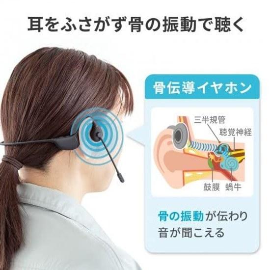 SANWA SUPPLY Headset MM-BTSH65BK