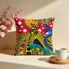 Federa Cuscino Trendy KKusama Yayoiiou Federa Cuscino Lavabile alla Moda Ideale per Divano Camera da Letto Decorazione Auto