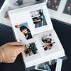 Průhledné fotoalbum Mini Polaroid album Kniha pro sbírku fotografií, karet, jízdenek Fotokarta Fotoalbum DIY pořadač