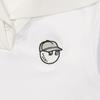 MALBON GOLF Knit Hybrid Polo Shirt Cream (Woman)
