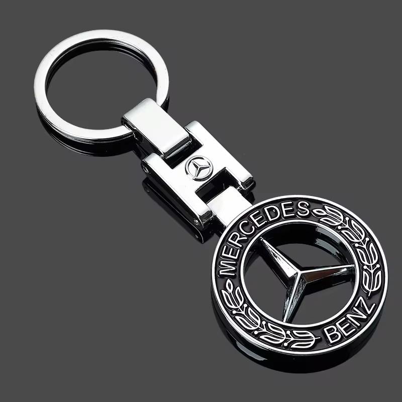 

GLC GLB Металлический Брелок-держатель для ключей автомобиля Аксессуары Для Mercedes Benz GLA W203 W204 W205 W209 W210 W211 W212 W176 W166 W163 W22 чёрный