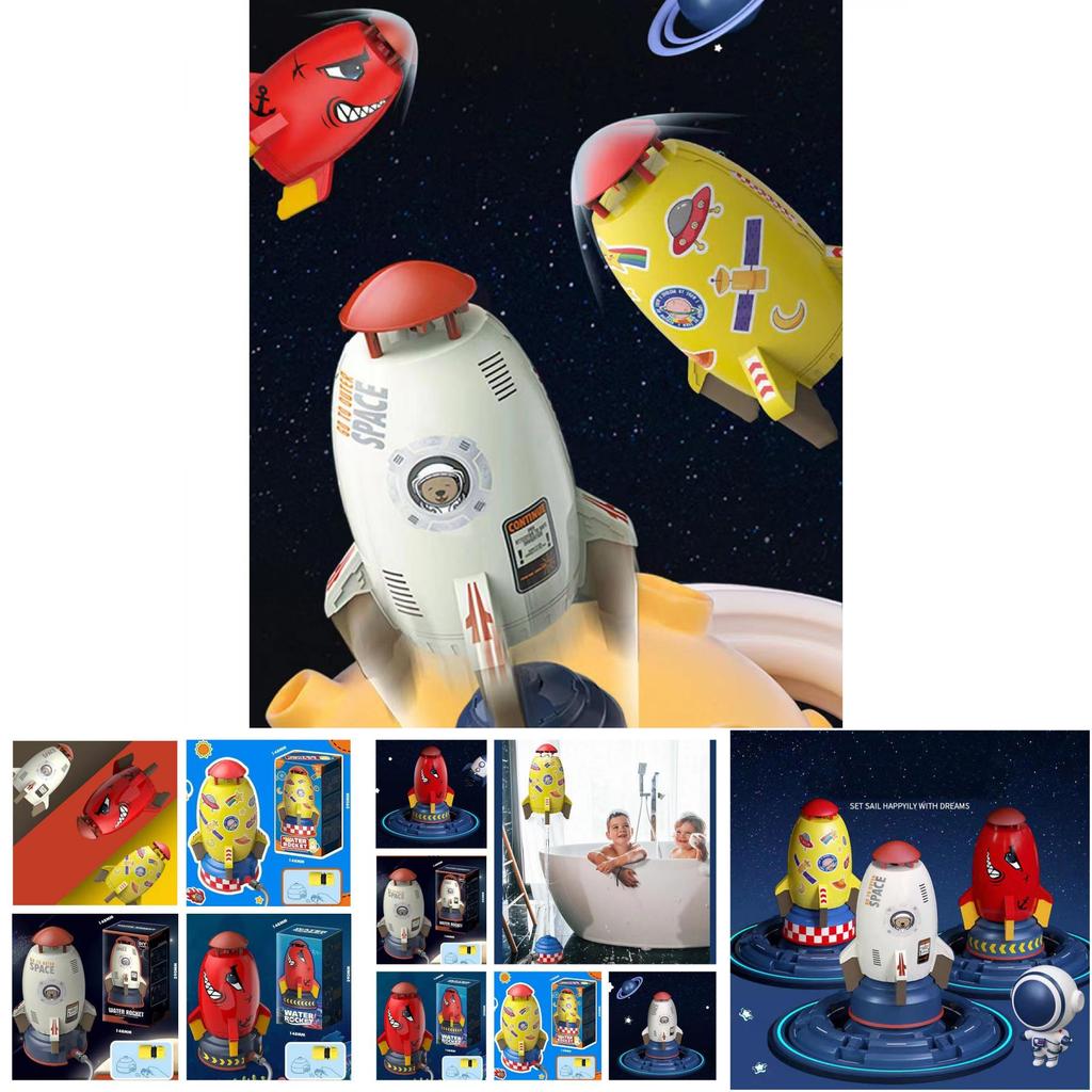 Conjunto de Brinquedos Aspersor de Água Foguete Espacial para Crianças