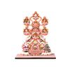 Christmas and Snowman Rotating Ferris Wheel Wooden Decoration, Holiday Tabletop Ornament