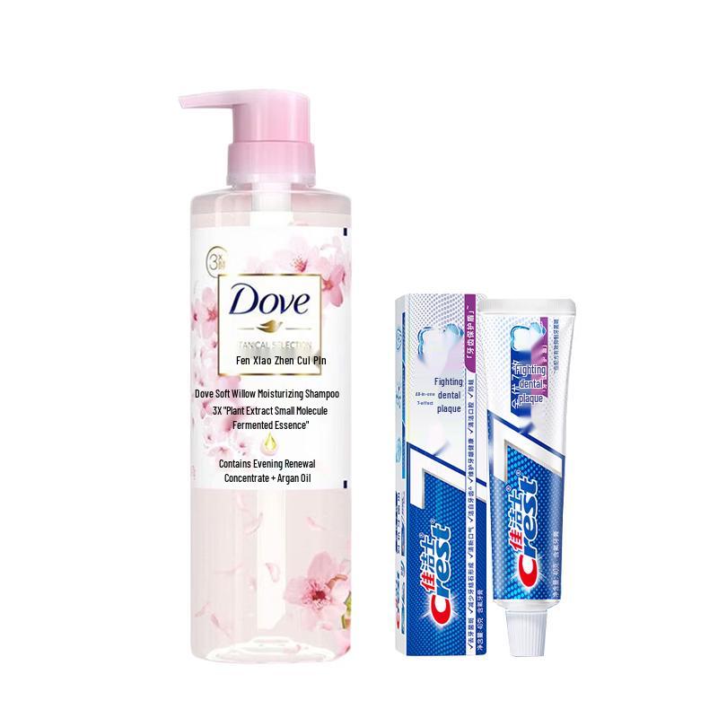 

Crest Toothpaste & Dove Shampoo Combo