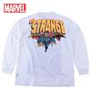 EVERSOUL Marvel Langarm-T-Shirt, Doctor Strange, Captain America, Amerikanischer Comic-Charakter Merchandise, Herren, Weiß, Größe XL [Parallelimport]