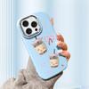 For iPhone 15 14 13 11ProMax 14 15 16 Samsung S25 S24 S23 S22 Redmi 10 13 14C Cartoon Black Cat Silver Edge Soft Liquid Silicone Protective Casing