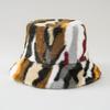 Outdoor Large Size Winter Faux Fur Fluffy Bucket Hat Women Winter Warm Fisherman Cap Fashion Trendy Party Wide Brim Panama Caps
