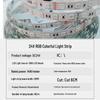 RGB 24V Dimmable LED Strip Light - 60 Colorful Beads, 5050, 4-Wire for E-sports, Bar, KTV, and Club Ambient Lighting.