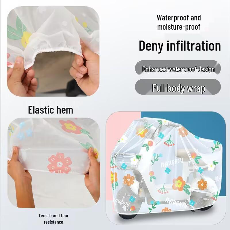 Durable Universal Motorcycle and Electric Bicycle Rain and Sun Protection Cover