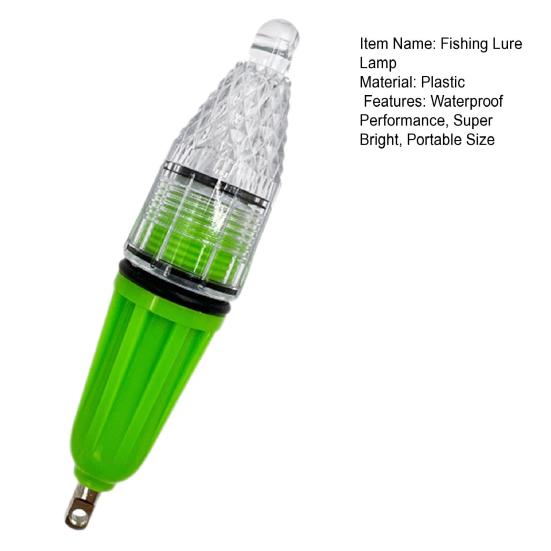 LED fiskelokklampe Vanntett Fargerik fisk lokker lys Nedsenkbar dyp dråpe Undervannsfiskattraksjon Samlingslampe Fisketilbehør