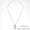 French Retro-Plated 18K Gold Love Necklace, Titanium Steel Ot Buckle Necklace, Easy To Wear And Non-Fading Gift