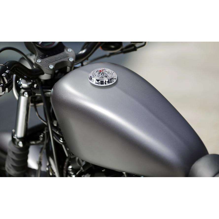 3D Motorcycle Tank Cover CNC Aluminum Fuel Gas Decorative Oil Cap for Harley Sportster XL 1200 883 X48 Dyna Touring Road King