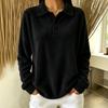 Women's Button Down Collar Pullover Sweatshirt for Casual Everyday Wear