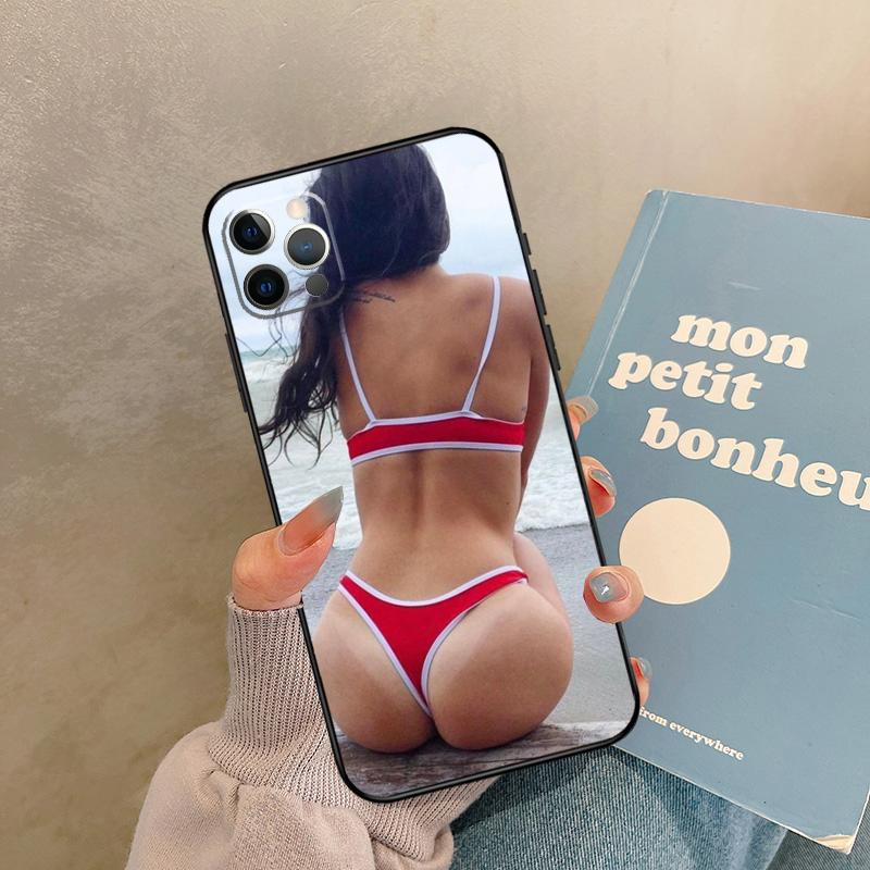 Beach Booty Bikini Girl Case For iPhone 17 Air 15 14 13 12 11 16 Pro Max 13 mini XR 15 16 Plus 16e Back Cover Shell