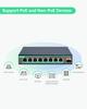 LINOVISION Remote Control Cloud Managed PoE 10G SFP PoE Budget High Speed Network for Online WiFi 6 Office 2.5G Switch, Uplink, 130W, IEEE802.3af/at,