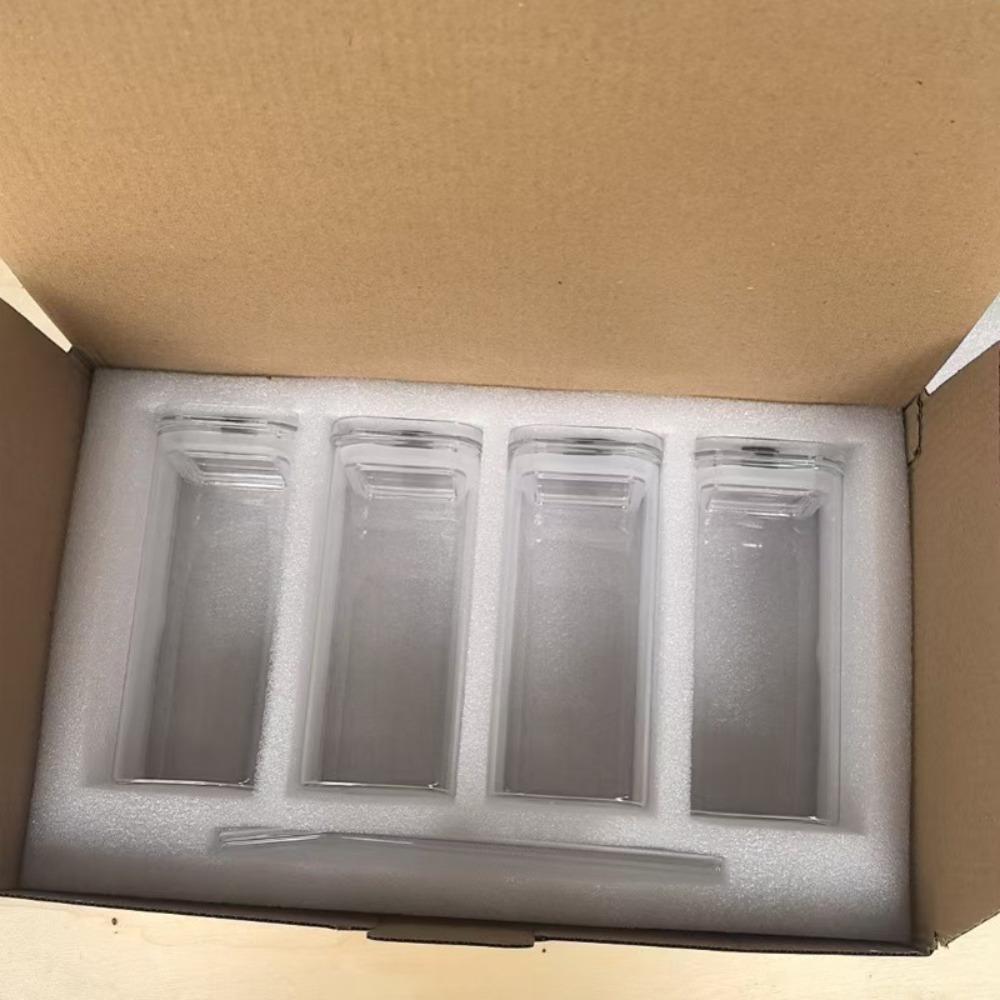 1 Adet Kare Isıya Dayanıklı Kapaklı ve Pipetli Kahve Camı Bardak Şeffaf Süt Çay Meyve Suyu Bardakları Kahve Kupası Ev Barı İçin İçki Takımı