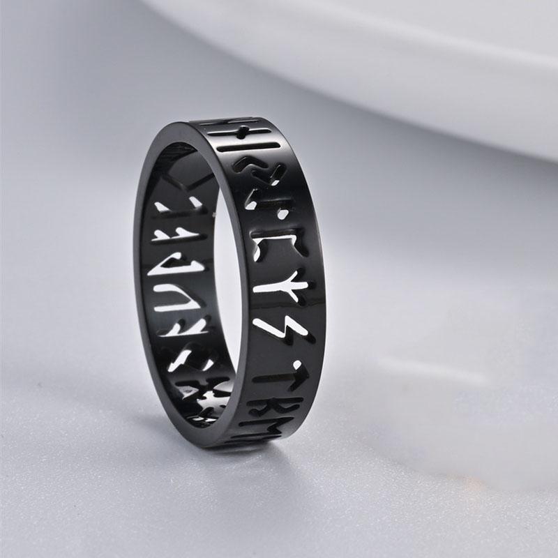 Lover Titanium Steel 6mm Hollow Out Ring Jewelry