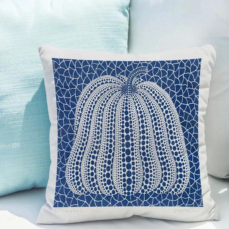 Yayoi Kusama Pumpkin Pillowcase for Living Room Double-sided Printing Cushion Cover 40x40cm Throw Pillow Covers Decorative Sofa