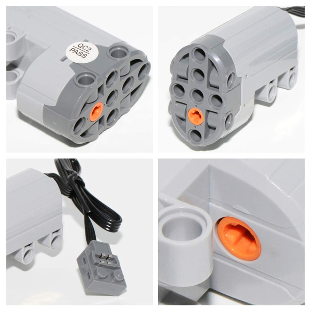 Mingkai Power Functions L-Motor 88004, Servo Motor Steering Motor for LEGO 88004, Gray